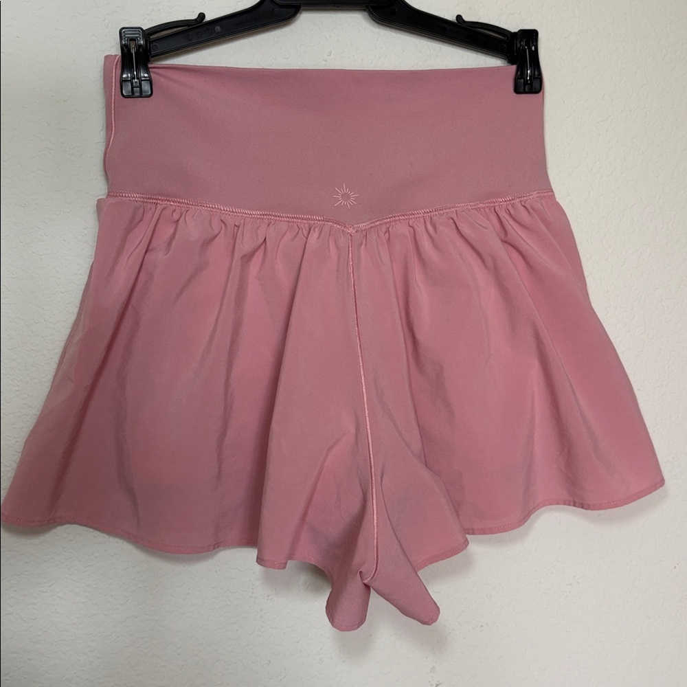 NEW Offline Real Me by Aerie Crossover Flowy Stretch Shorts medium pink - Picture 6 of 9